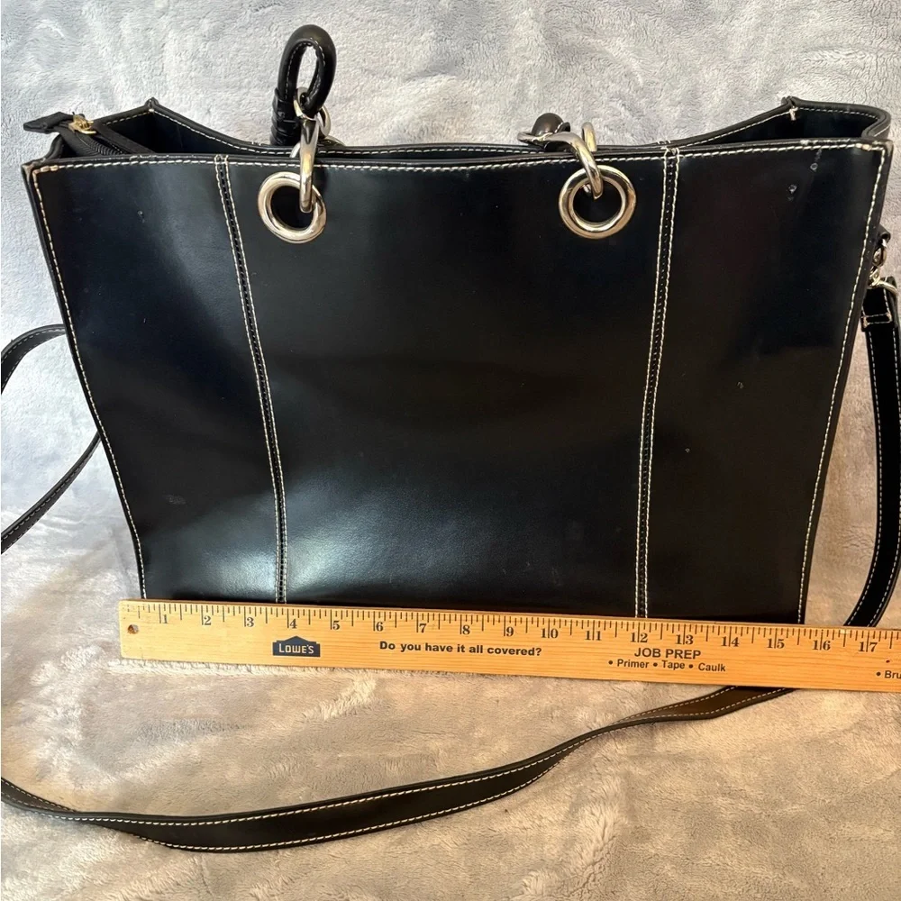 WILSON LEATHER SATCHEL BRIEFCASE CROSSBODY TWO-WAY